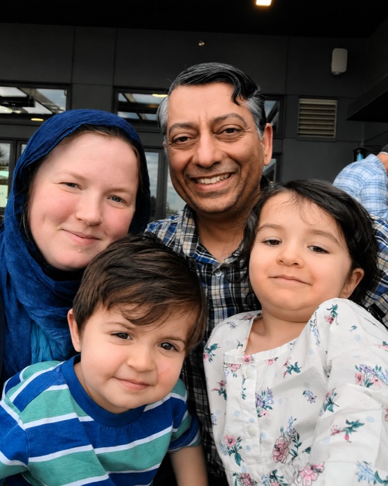 Melissa and Zahid Chaudhry with their two children